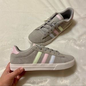 Adidas Daily 2.0 Pastel Gray/Pink/Blue Sneakers
